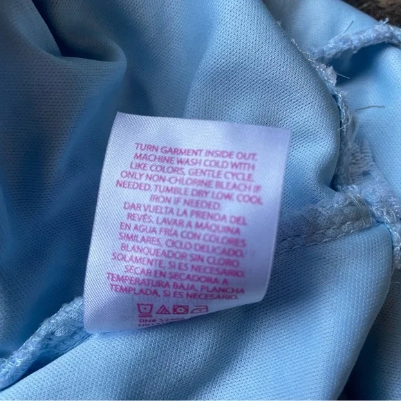 Baby blue lace bustier top small - Picture 8 of 9